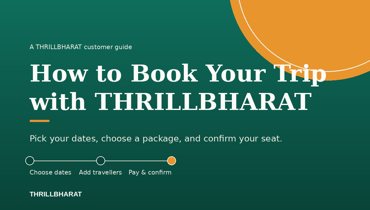 How to Book Your Trip with THRILLBHARAT